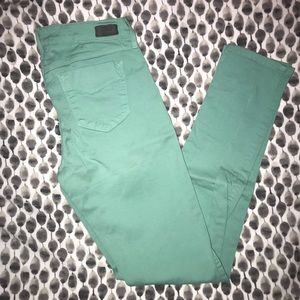 Gray Jeans // 28 // teal